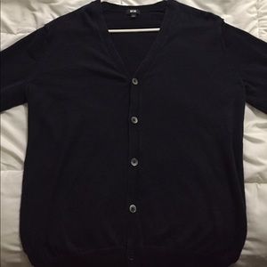 UNIQLO Men's extra fine merino v-neck cardigan