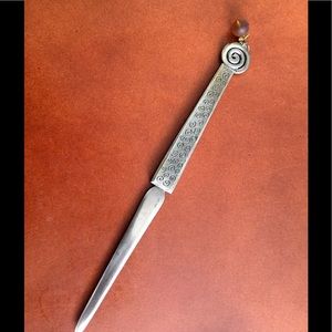 Vintage letter opener with bead.