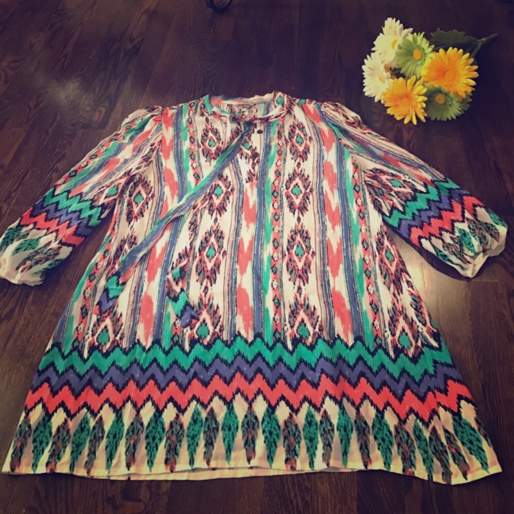 Colorful Tunic/Dress, Sz S