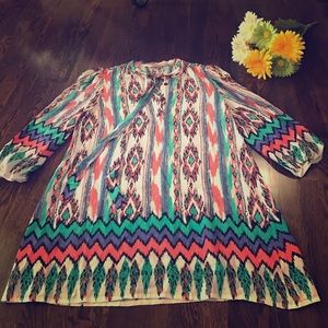 Colorful Tunic/Dress, Sz S