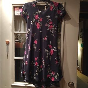 Molly Malloy Petite Dress with beaded flowers