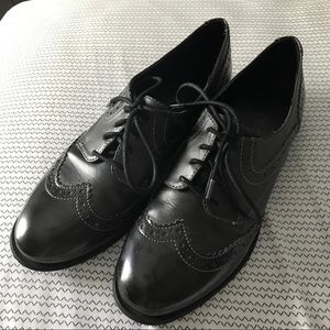 Christian Siriano Black Wingtip Shoes