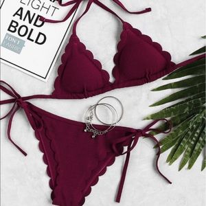 NWT cherry red swimsuit