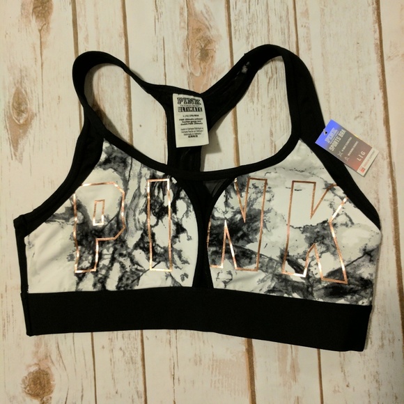 New Victoria's Secret Mesh Marble Sports Bra - Picture 4 of 5