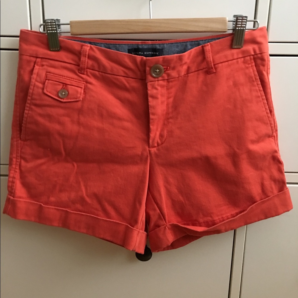 Banana Republic dark orange/red shorts