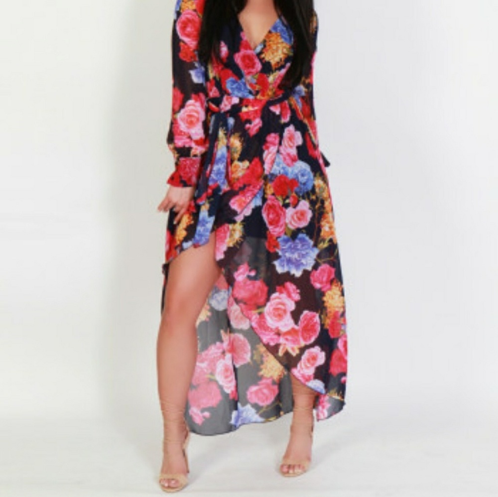 Floral Slit Dress