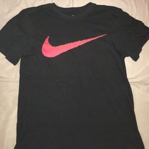 Nike Tee with Red Swoosh