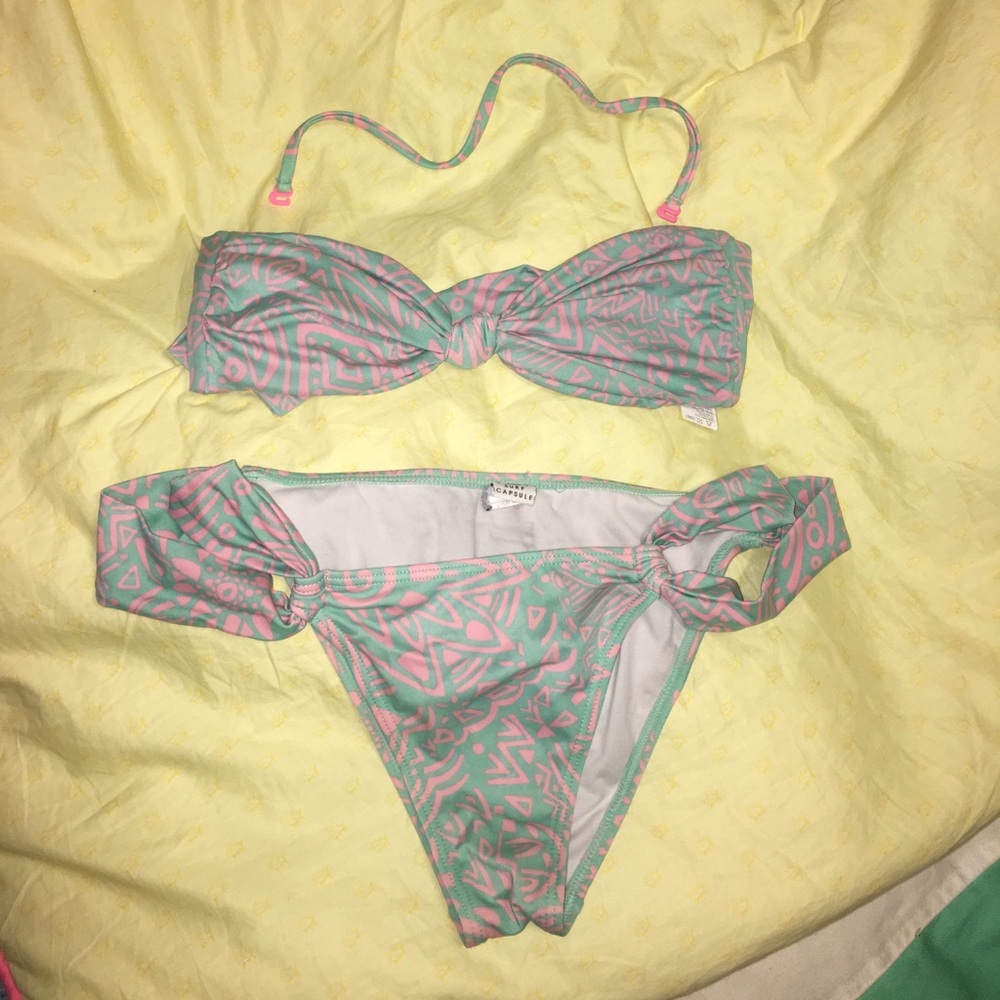 Billabong Pink and Turquoise bikini