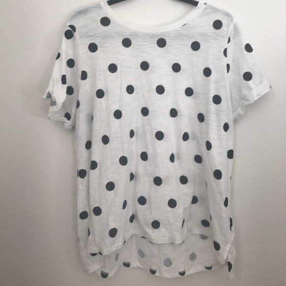 Forever 21 Tops - Forever 21 black and white polka dot tee