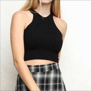 Brandy Melville black cropped top