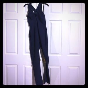 Navy Blue Criss Cross Romper