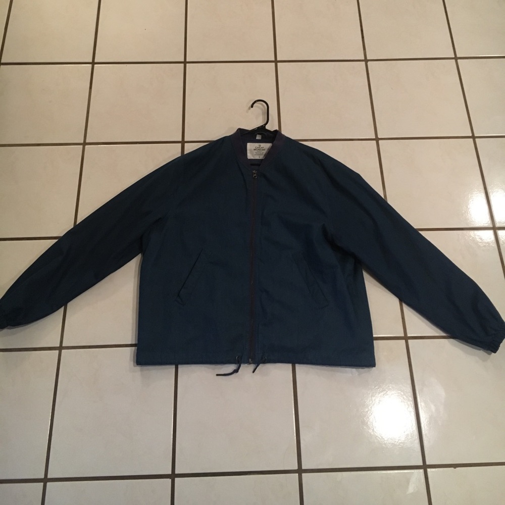 Men's light blue bomber jacket