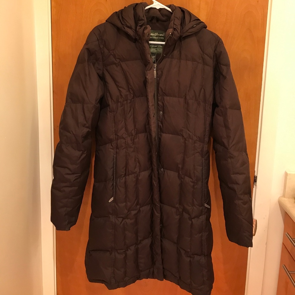 Eddie Bauer Premium Goose Down Knee-Length Jacket