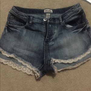 ‼️WEEKEND SALE‼️High waisted festival jean shorts!