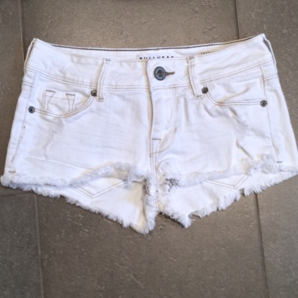 NEW White Bullhead Denim Shorts