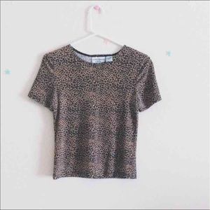 Leopard print top
