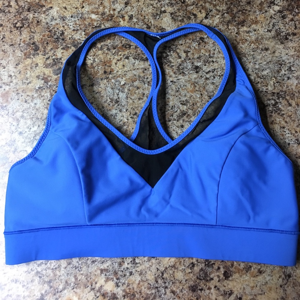 Blue mesh lululemon sports bra!