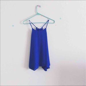 Cobalt blue tank top