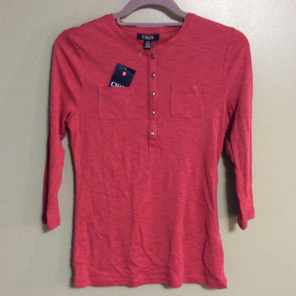 NWT Chaps Henley