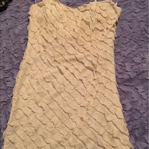 Glitter cream dress!