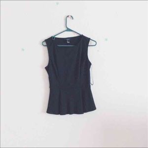 NWT Forever21 Black peplum top
