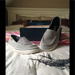 Gray Sperry TopSiders