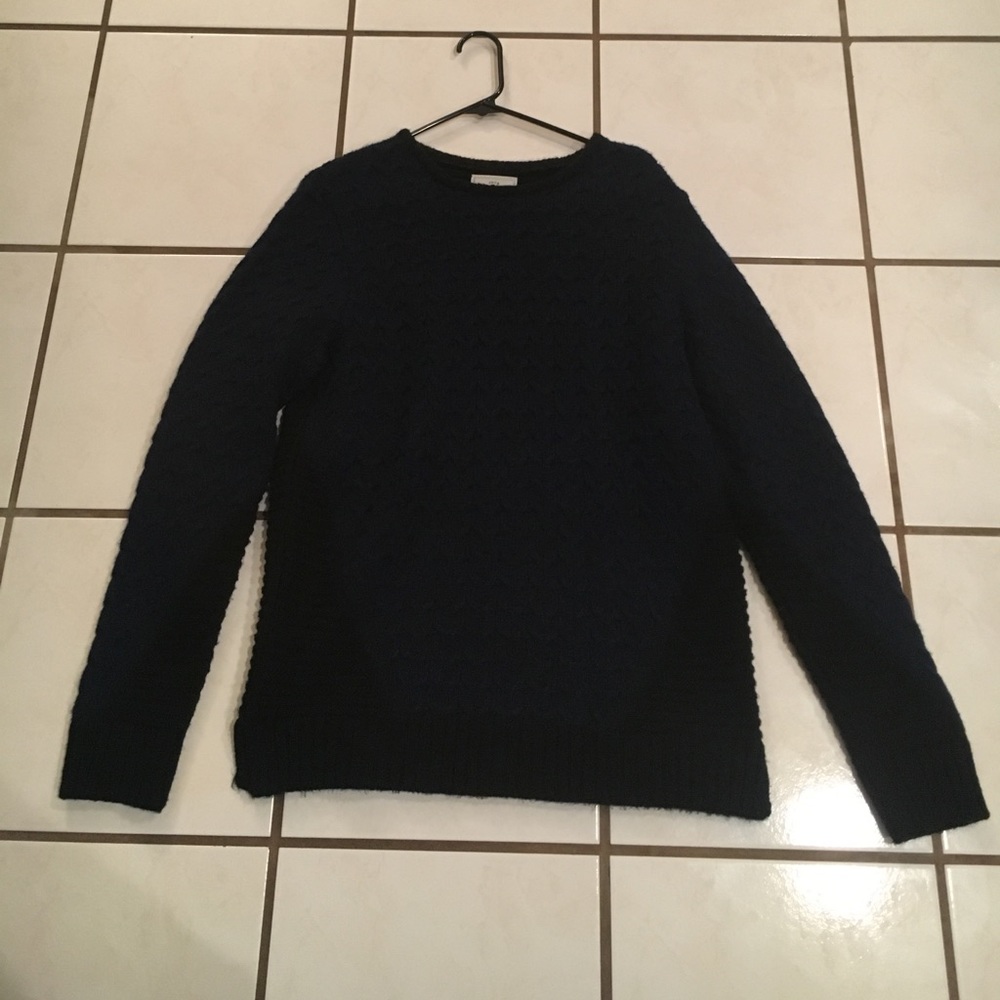 Men's black and blue sweater