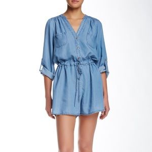 Want & Need Chambray Romper NWT Nordstrom