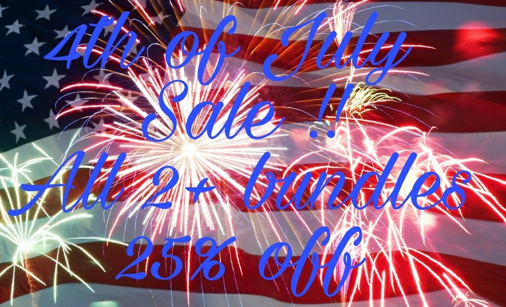 4th of July Sale! All 2+ Bundles 25% Off!