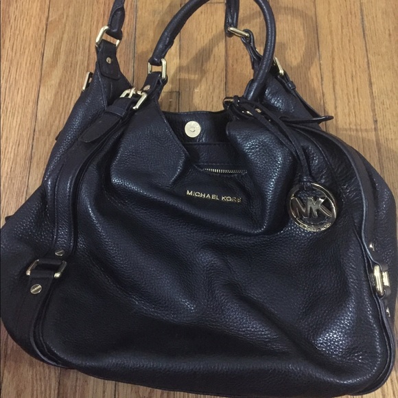 Michael Kors Black Leather Hobo - Picture 1 of 4