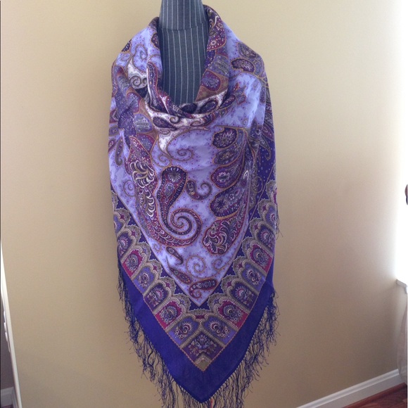 Exclusive Russian shawl. 100% wool - Picture 2 of 8