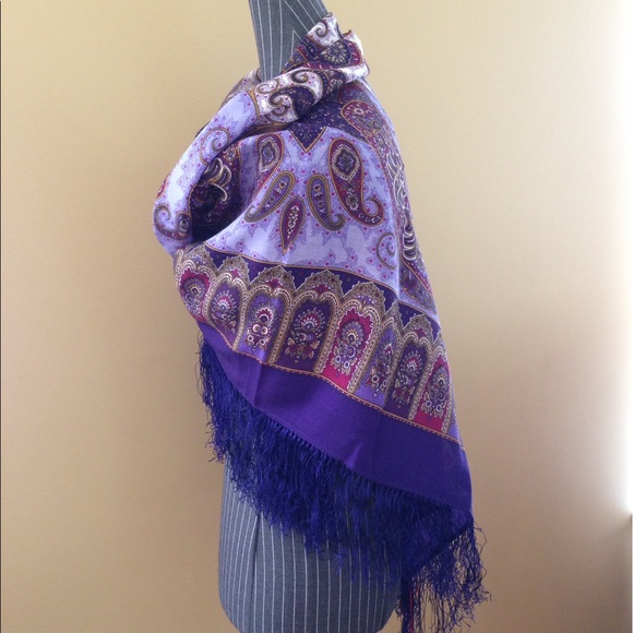 Exclusive Russian shawl. 100% wool - Picture 6 of 8