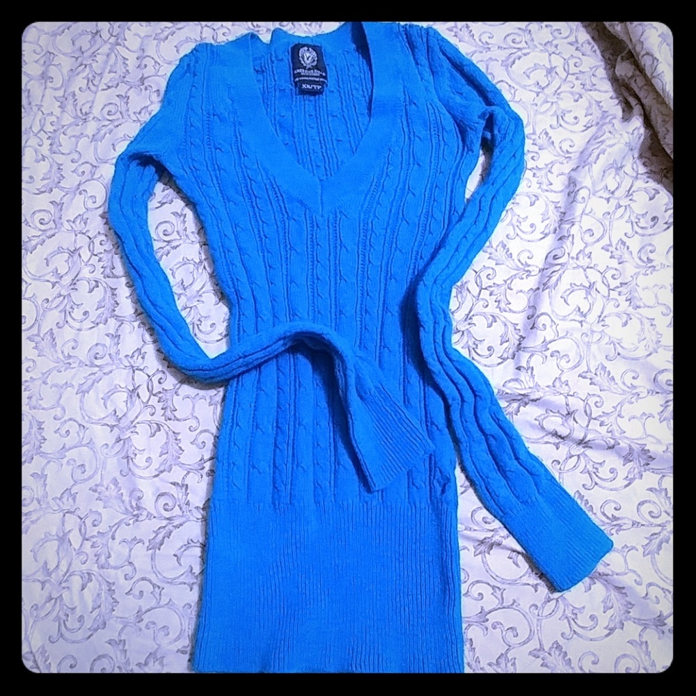 Blue AEO sweater