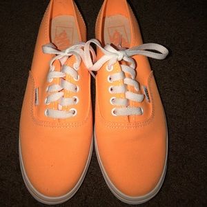 bright orange vans