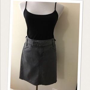 Gap Gray Denim Skirt