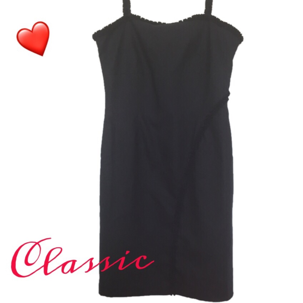 Newport News Thin Strap Black Dress