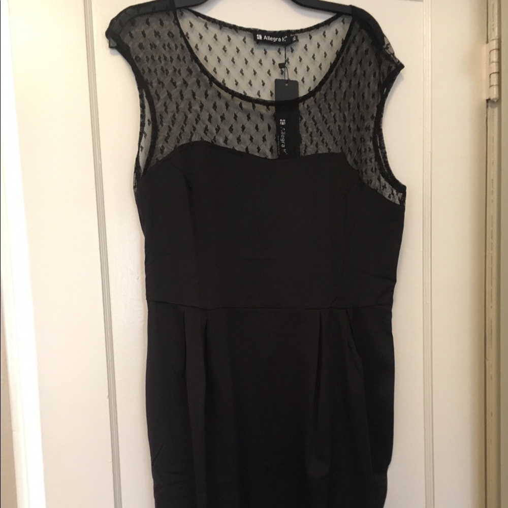 Black cocktail dress