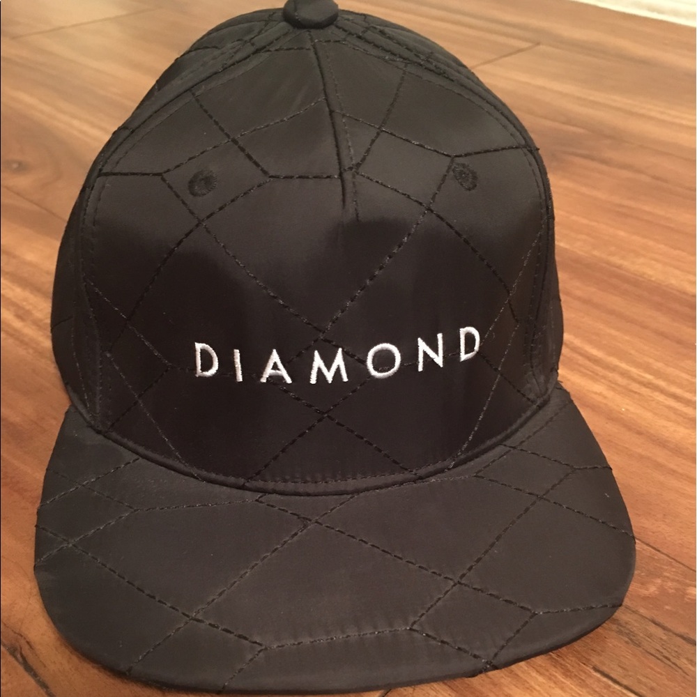 Diamond Supply Co quilted snapback hat