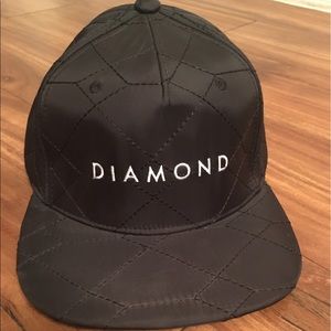Diamond Supply Co quilted snapback hat