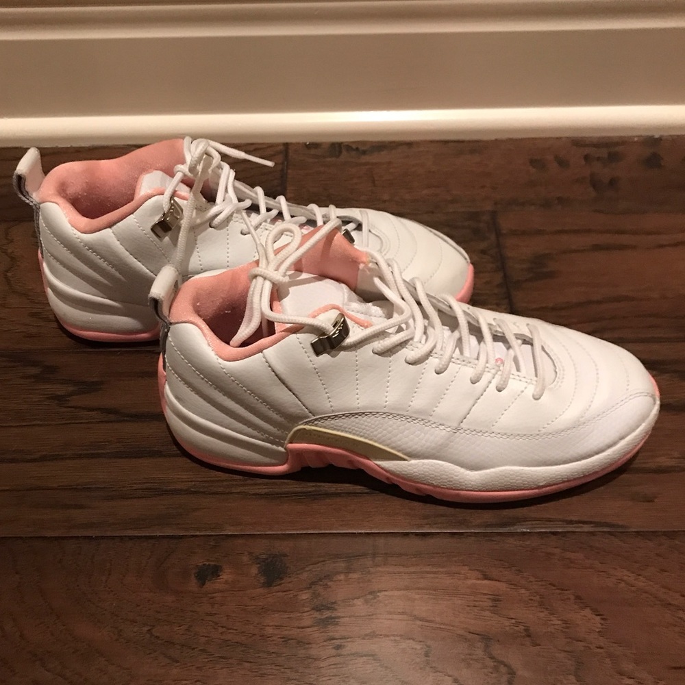 Air Jordan 12 Retro Low Pink & White.