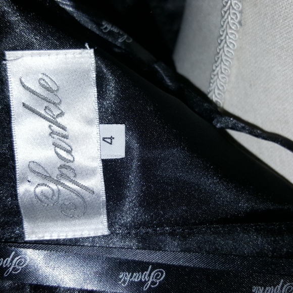 Sparkle nwt sz4 strapless silver and pink sequins - Picture 4 of 6