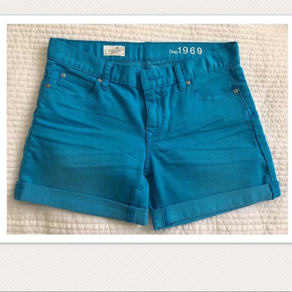 Gap Sexy Boyfriend Blue Shorts