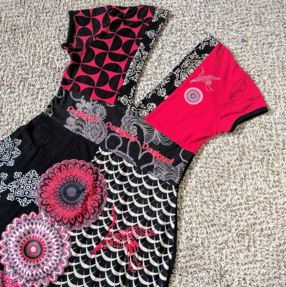 LAST CHANCE  Desigual Black&Red Dress