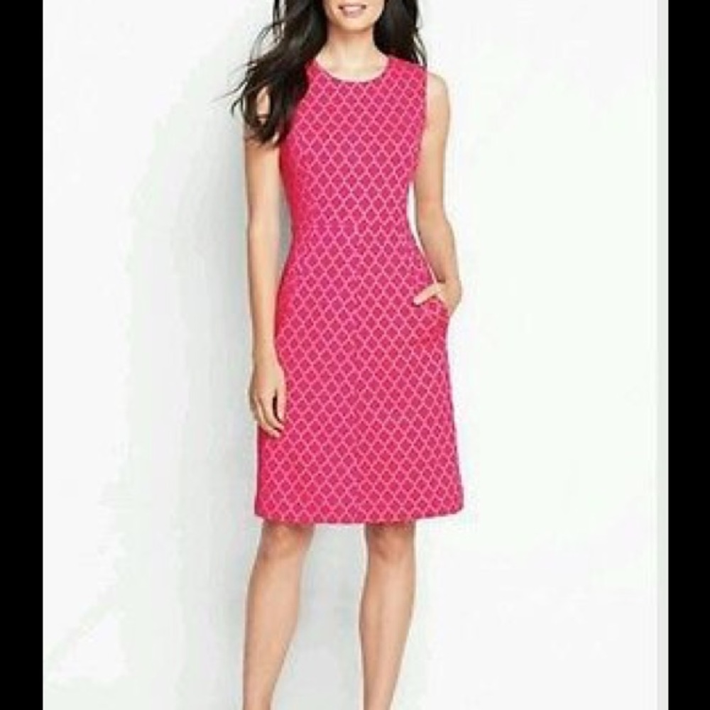 LAST CHANCE. Land's End dress, ponte, pink