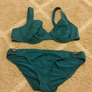 Teal swimsuit