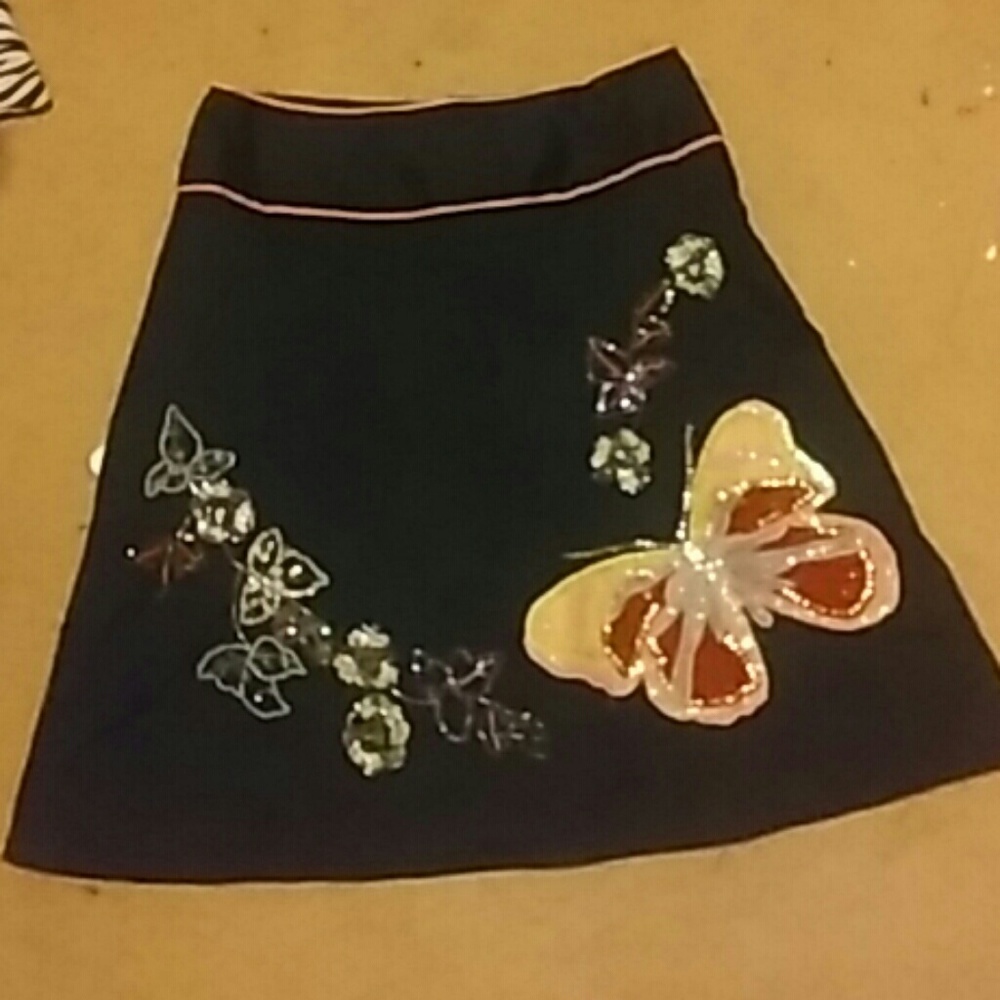 Black Butterfly Skirt