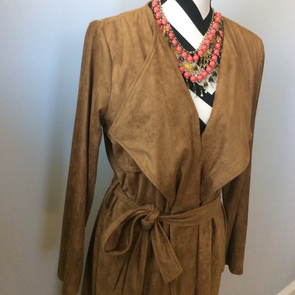 🎉🌲1 LARGE🌲🎉BB Dakota Dennings Faux Suede Coat - Picture 4 of 6