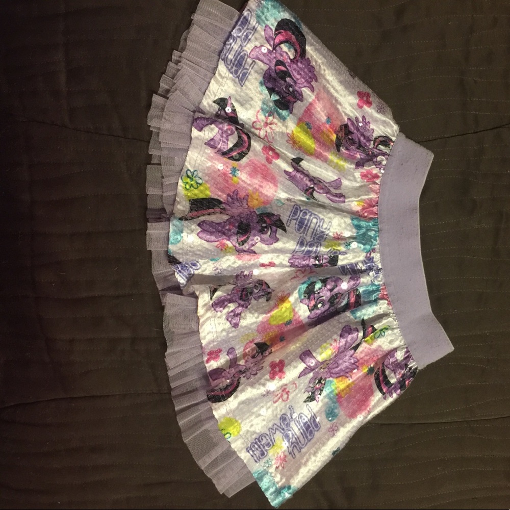 Sequined My Little Pony skirt.