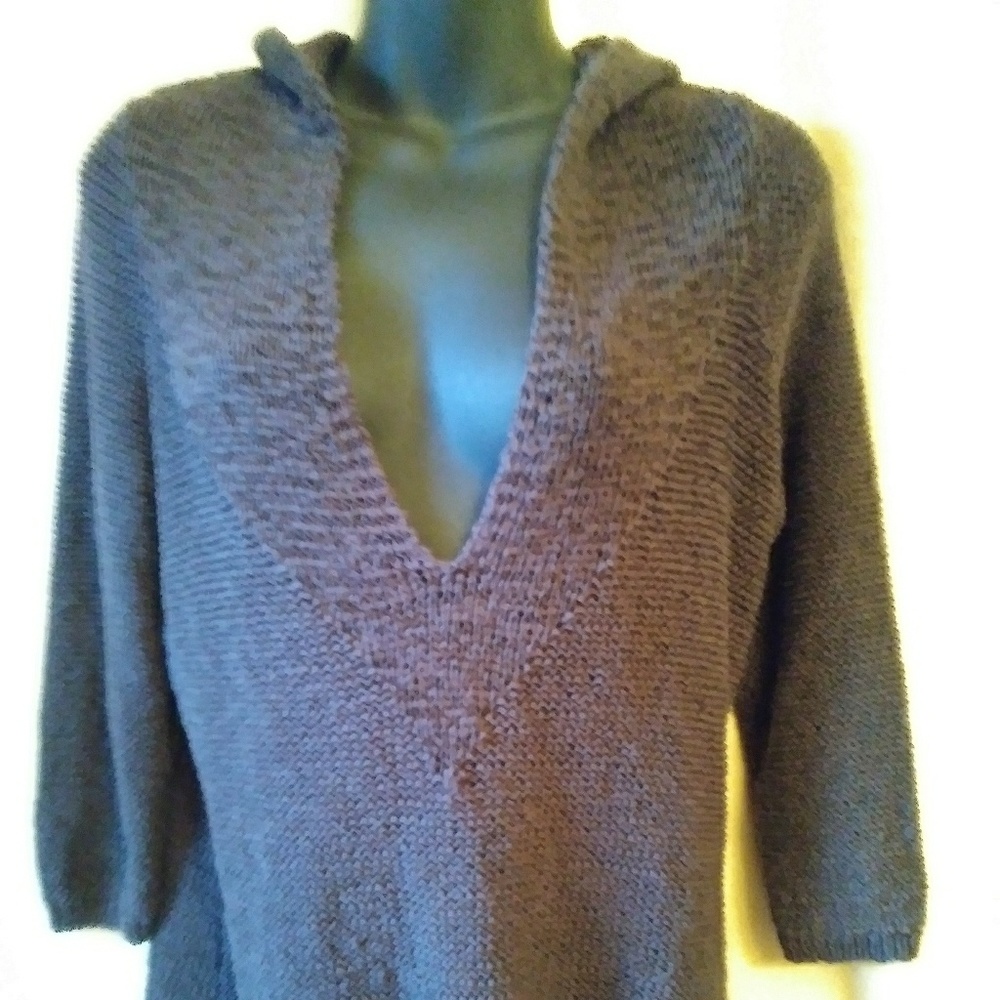 Stamp 10 knit hoodie - size M