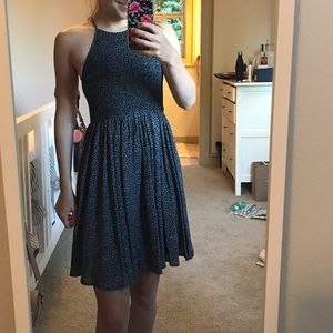 Urban Outfitters Black Printed Dress